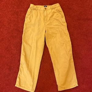 Urban Outfitters BDG Mustard Yellow High Rise Carpenter Pants 30